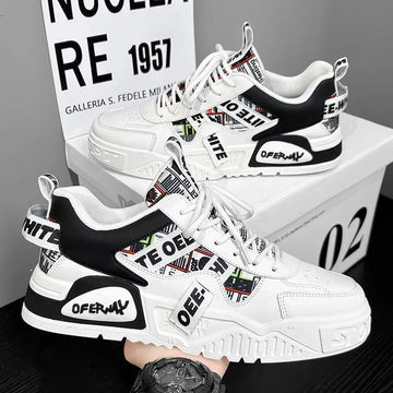 Xajzpa Men's Casual Sneakers Mesh Breathable Fashionable Lace Up Running Shoes 2025 Walking Daily Sneakers Jogging Training Footwear